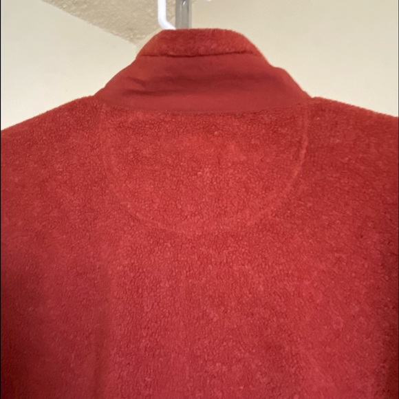 Gorpcore Rust Red 1/3 Button Fishing Utility Sweater Size Large - Picture 7 of 15